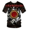 Summer Fashion Trend 3D Printing Cool Personalized Print Music Pattern Music Band Casual Comfortable Short Sleeved Top