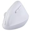 Digio2 Mini Ergonomic Wireless Mouse, Quiet, 5 Buttons, Blue LED, White