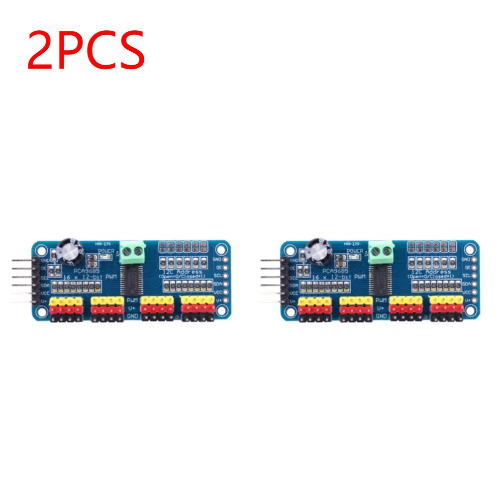 PCA9685 16 Channel 12 Bit PWM Servo Driver Board I2C Interface PCA9685 Shield Module Servo Shield for Arduino Robot/Raspberry Pi