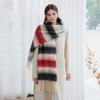 Winter new high-end thickened warm scarf women's winter scarf dopamine color scarf scarf