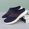 Fashion Mens Half Slippers Summer Breathable Mesh Mens Shoes Outdoor Casual Walking Shoes Large Flat Light Mesh Slippers Sandals Hombre