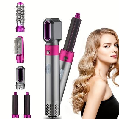 5-in-1 Haartrockner Kamm Haar Curling Glättung Kamm Haar Styling Kamm Multifunktionale Haarglätter Lockenwickler