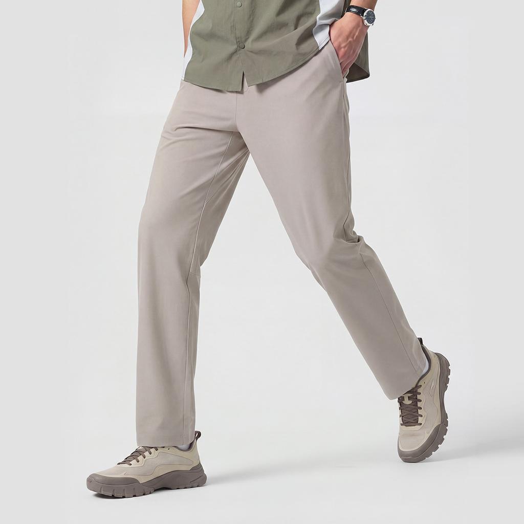 Li-Ning Plain Lace-Up Knitted Sports Pants Men Bottoms AYKW399-6