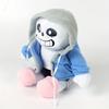 Blue Clothes Skeleton Sitting Zombie Plush Toy Figurine Doll Children's Gift Soft Zombie Doll Sitting Position