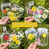Transparent Dried Flower Bookmarks DIY Pressed Flowers Bookmark Making Kit Clear Wishing Bottle