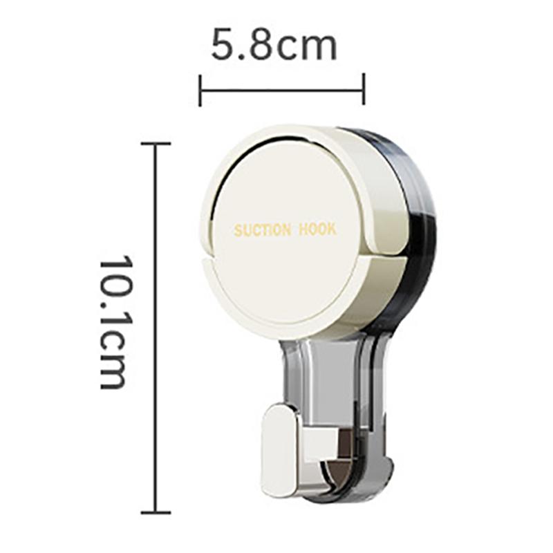 1/3PCS Suction Cup Hooks No Punching Wall Hooks for Bathroom Kitchen Bedroom Reusable Towel Clothes Hanger Hook Home Organizer