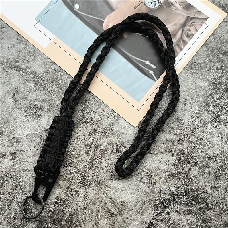 Keychain for Phone Lanyard Neck Strap Handmade Rope Heavy Metal Keyring Lanyard Anti-lost Cellphone Strap Premium Accessories