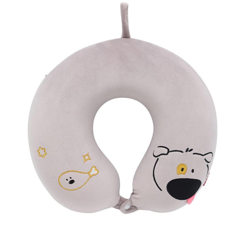 Unicorn Kids U Shape Pillow With Memory Foam And Soft Elastic Cover For Rest