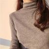 New Style Bottoming Shirt with A Autumn and Winter Fashionable Half-high Neck Furry T-shirt for Women Long-sleeved Plush Velvet Thick Top