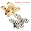 4Pcs Hidden Hinges Invisible Concealed Barrel Cross Door Hinge Bearing Wooden Box For Folding Window Furniture