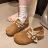 Retro Two-wear Round-headed Boken Shoes In the Autumn of 2025, New Versatile Casual Women's Shoes, Lazy One-pedal Single Shoes Women