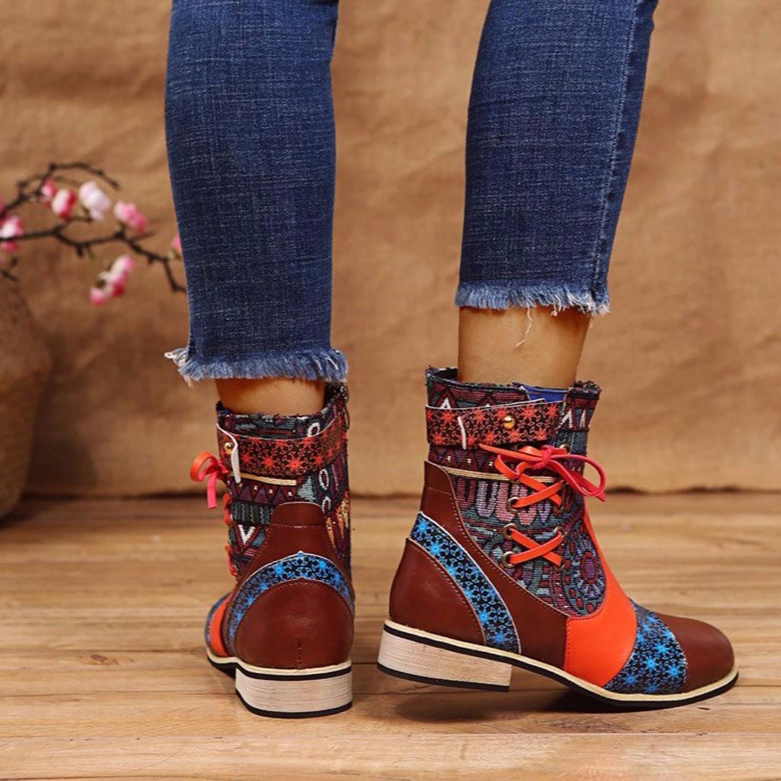 Женские сапоги большого размера в стиле ретро — фото 6