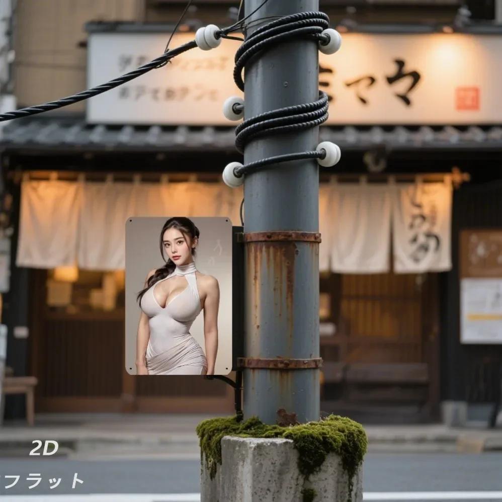 KECOO Vintage Metal Wall Decor 8x12 Inch Japanese Sign, Durable Easy To Hang Home Bar Office Art for Christmas Halloween Gifts