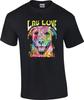 Dean Russo Lab Love Chocolate Yellow Black Lab Patchwork Dog T-Shirt