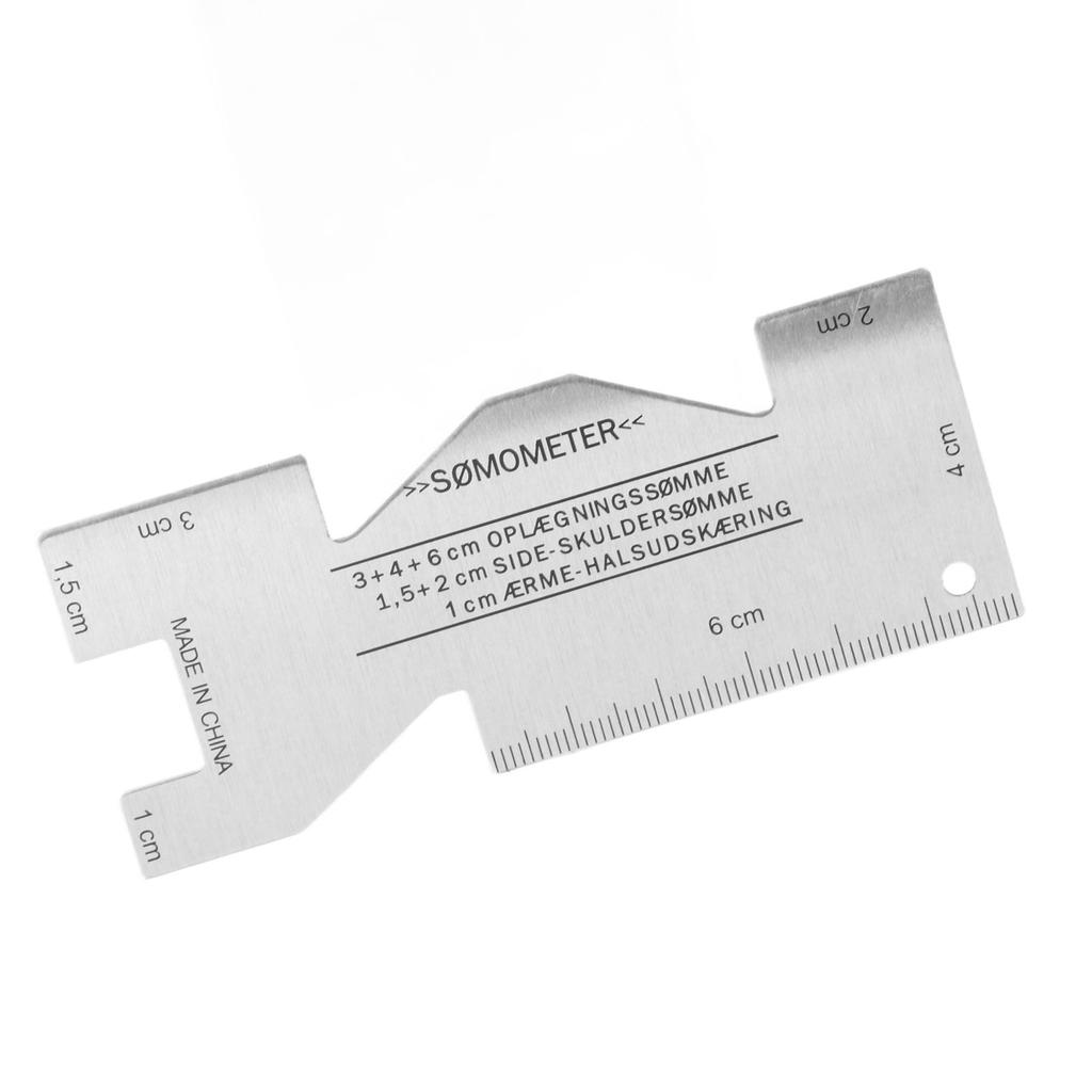 Metal Sewing Ruler Aluminium Alloy Light Flexible Portable Accurate Hand Measuring Gauge for Quilting Embroidery Craft