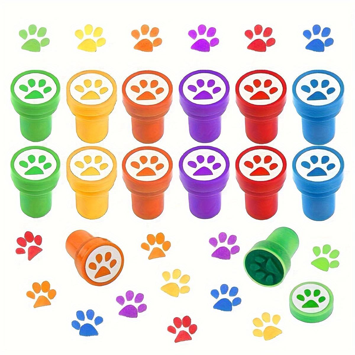

Cat Paw Stamp Birth Date Celebration Favors Gifts Kindergarten Rewards Goodie Pouch Stuffers Xmas Stocking Fillers Decorations 12pcs