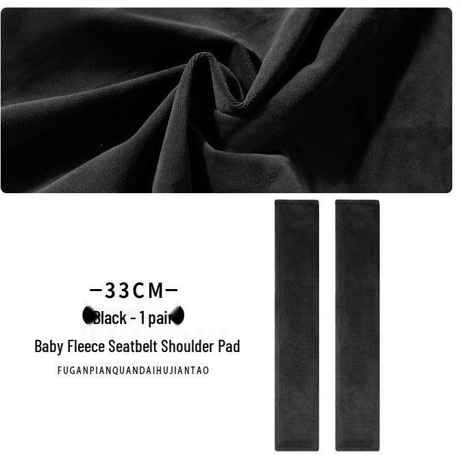 Luxurious Baby Velvet 33cm Seat Belt Shoulder Pad for Mercedes Li Xiang
