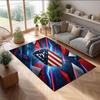 Atletico Madrid Printed Flannel Area Rug Non Slip Soft Polyester Floor Carpet Indoor Decor Mat for Bedroom Living Room Sofa Game Room Home Decoration