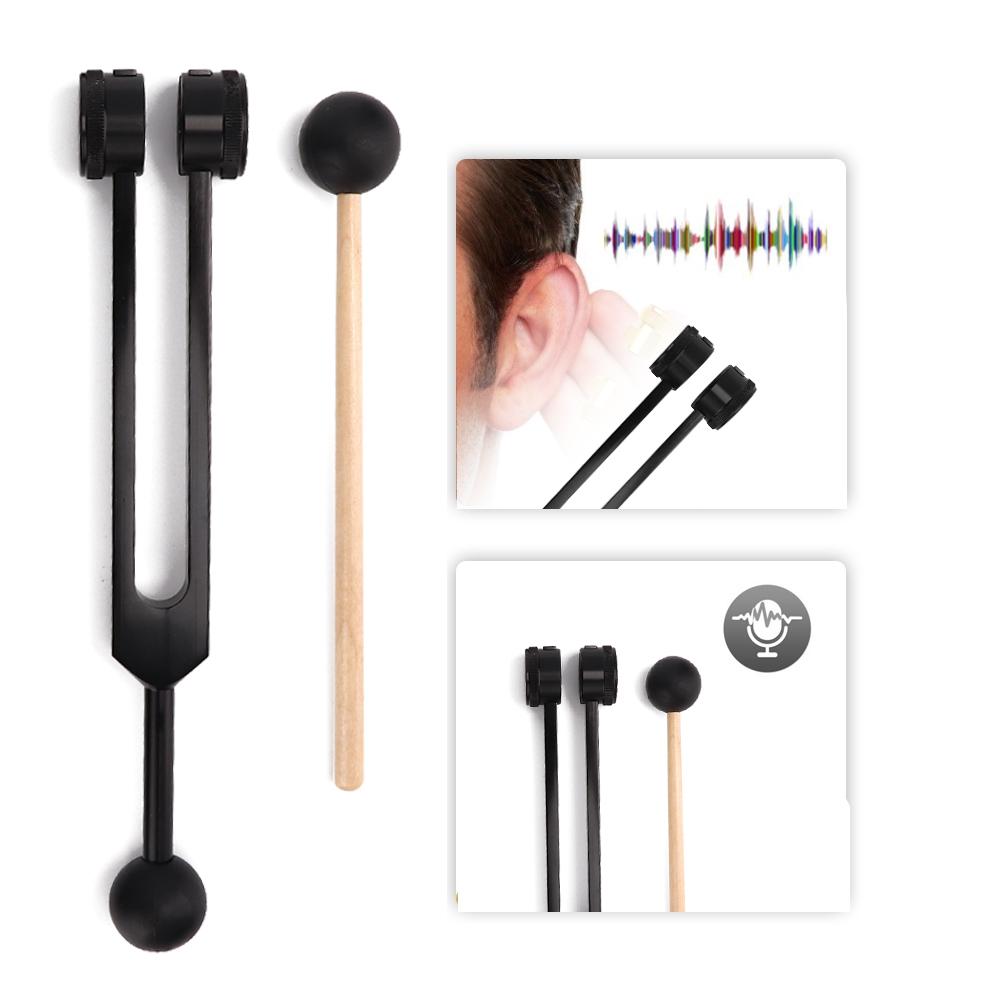 Aluminum Alloy OM136.1 Frequency Tuning Fork Yoga Meditation Tuning Energy Fork With Hammer