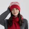 DIMANAF Winter Autumn Women Hat Floral Thick Knitted Hat New Lady Warm Thick 2025 Fashion
