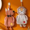 Cartoon Animal Hanging Hand Towels Coral Fleece Bathroom Towel Creative Kitchen Towel  Kitchen