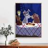 DIY Diamond Painting The Kissing Puppy Cross Stitch Kit Mosaic Art Diamond Painting Full Circle Diamond Home Decoration