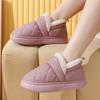 Mode PU Leder Dicke Plateau Pelzige Hausschuhe Winter Neu Wasserdicht Nicht Warme Hausschuhe Freizeit Indoor Zuhause Baumwollhausschuhe Damen