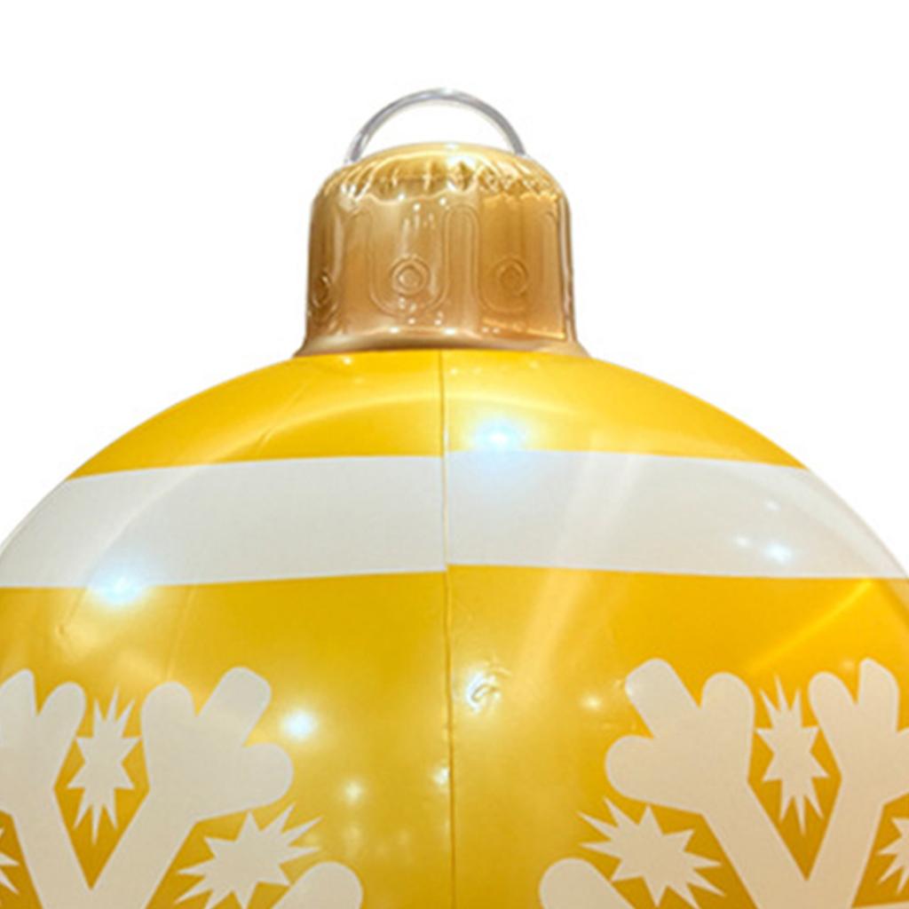 1PC Inflatable Christmas Balls Large PVC Christmas Hanging Ornaments Oversized Christmas Tree Balls Blow Up Christmas Balls