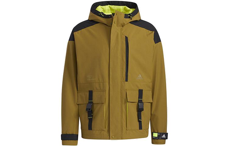 Adidas Jackets Men s Brown Hooded Moderate Workwear GP0989 M