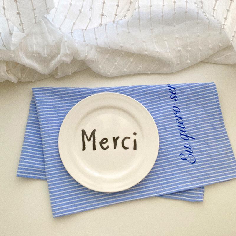 1Pc Desktop Decoration Ins Hanging Cloth Korean Styl Gourmet Photography Sweet Striped Placemat Coaster Background Cloth