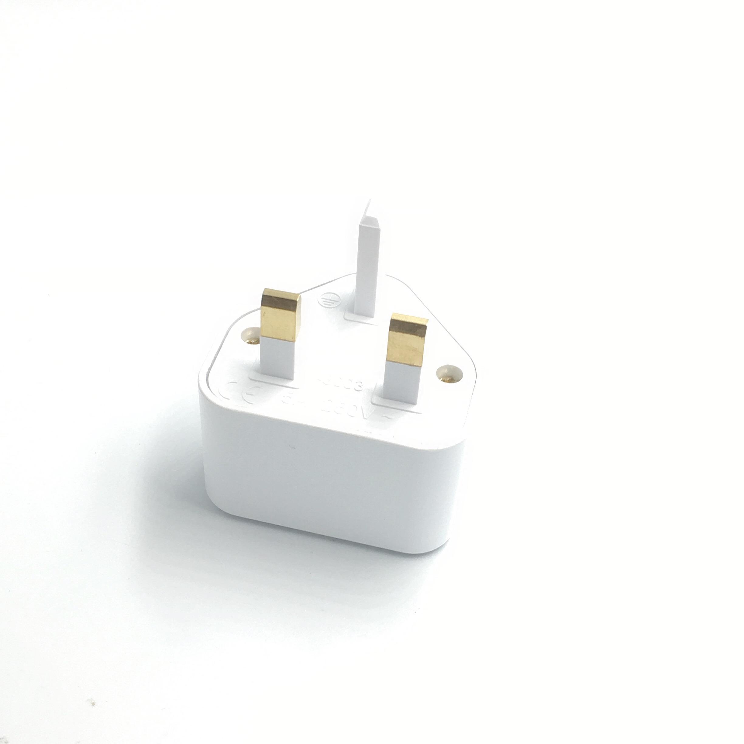 

Универсальный адаптер переменного тока EU US 2 Pin to UK 3 Pin Plug, дорожный преобразователь, британский стандартный входной штекер G Type, предохранитель 5A