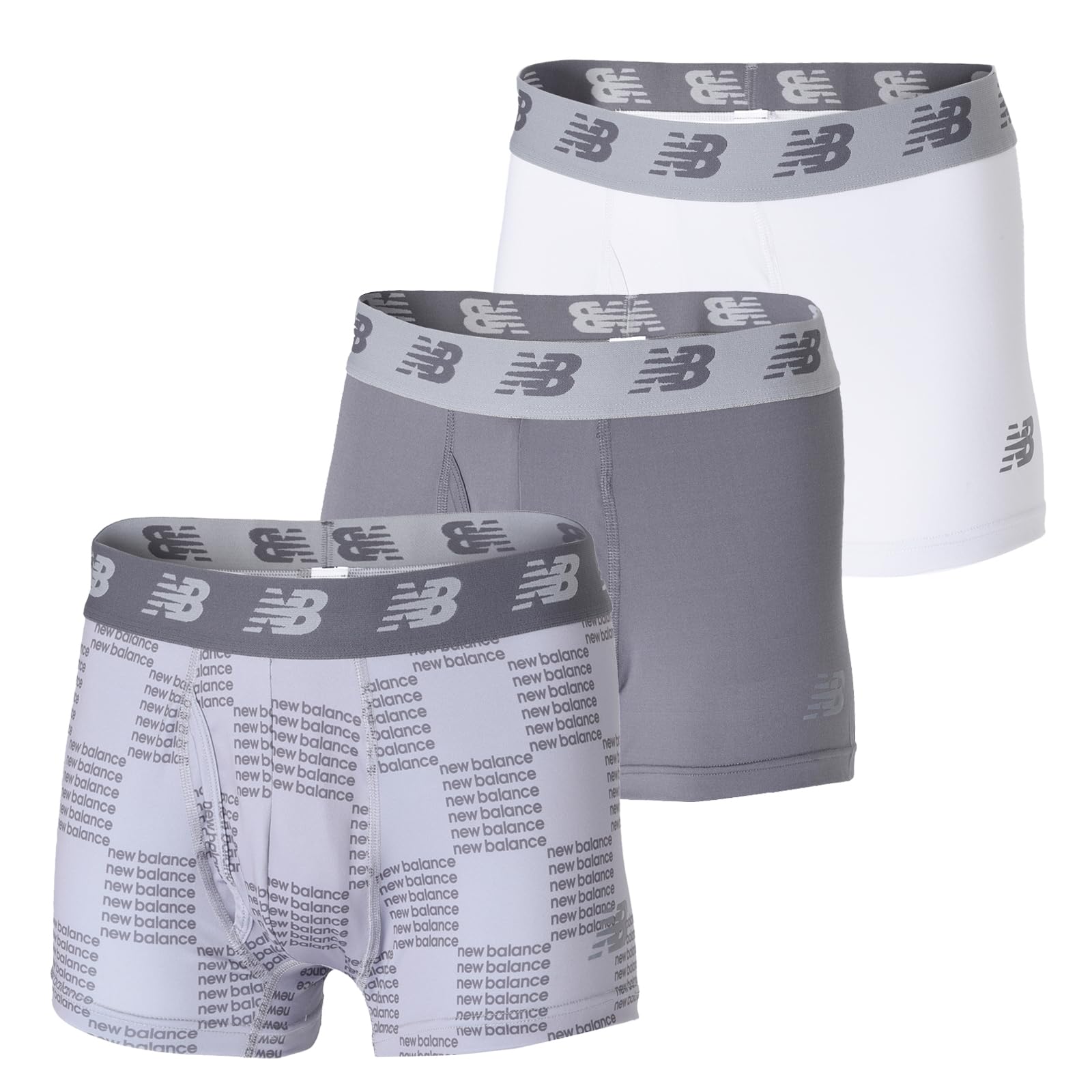 

Boxer Briefs Premium Boxer 3 Inches Open Front 3P Quick Dry 3 Piece Boxer Shorts FNG [New Balance] (LAU31061) Men s (Castle Rock/Mindful Gray/Athletic