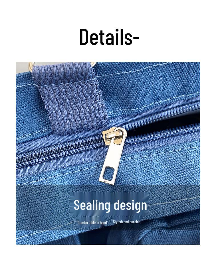 Wszechstronna damska torba płócienna - Plecak i torba o dużej pojemności dla studentek