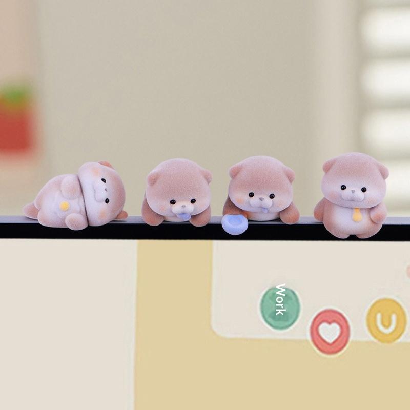 Otter Miniaturfigur Büro Schreibtisch Ornament Niedliche Tier Skulptur Heim Tisch Dekoration Geschenk für Kinder