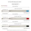 5/10/20pcs L:3.9 In/99mm Ballpoint Pen G2 Refills for Medium Point Blue Red Black Ink Rods for Writing Office Stationery