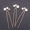 Simulated Pearls U-shaped Hair Pins Handmade Metal Clip Pins Women Girls Bridal Hair Accessories Wedding Hairstyle Design Tools