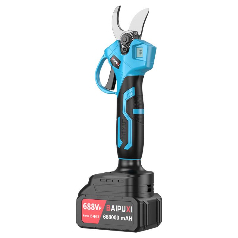 BAIPUXI Cordless Electric Pruning Shears & High Branch Saw Kit CN plug (adapter included)
