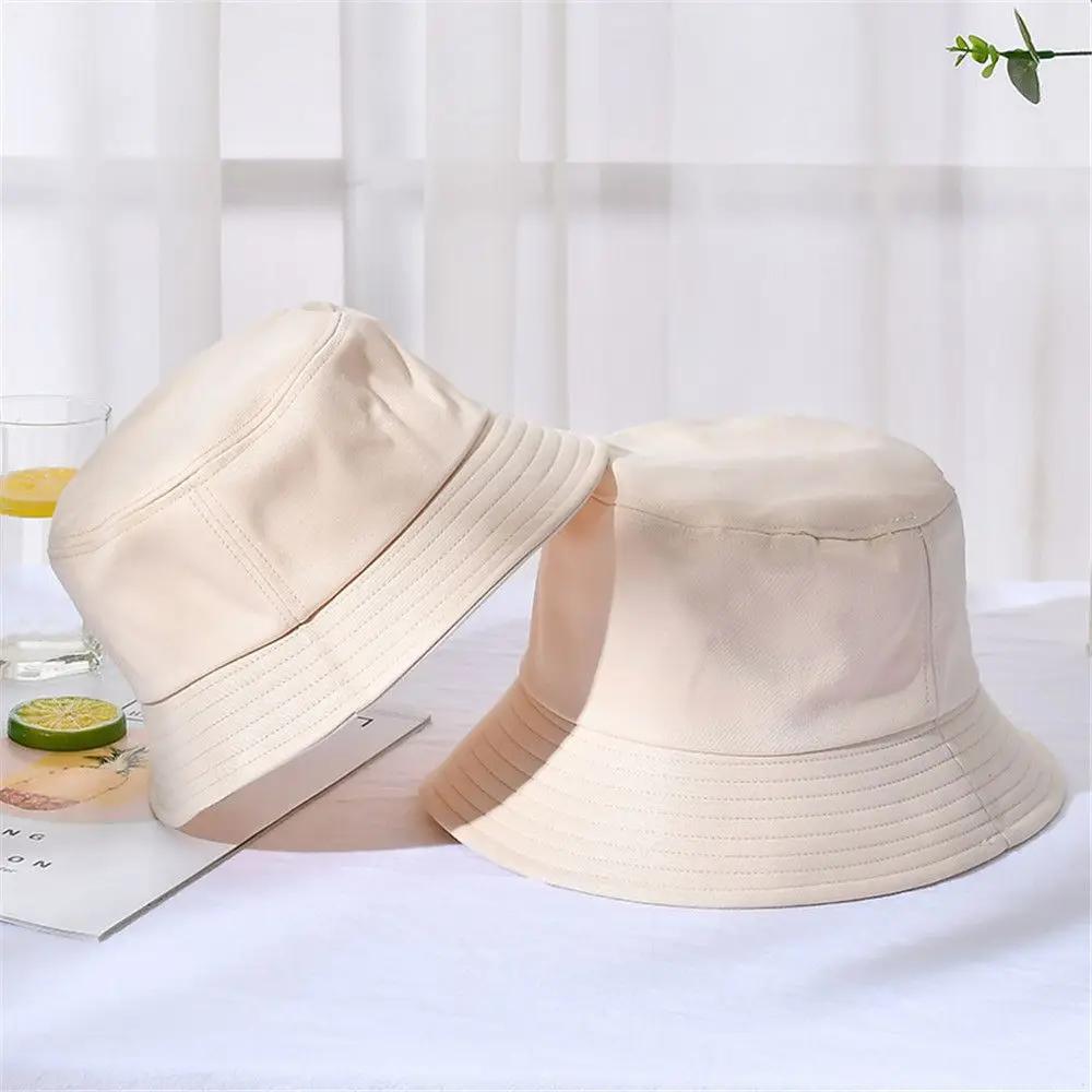 Faltbarer Eimerhut Unisex Damen Outdoor Sonnenschutzhut Einfarbige Angel-Jagd-Kappe Herren Becken Chapeau Strandhut