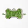 HC535 10-Color Glitter Dog Bone Metal Pet Tag Pendant