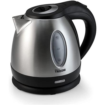 Tristar | Jug Kettle | WK-1323 | Standard | 1500W | 1.2 L | Stainless Steel | 360° Rotational Base | Silver