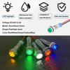 5Pack 1/4''(6mm) AC/DC12-24V LED Indicator Light Waterproof IP65 24 Volt LED