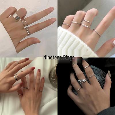 Japanese & Korean Luxury Niche Retro Index Finger Ring - Fashionable Cold Style for Women