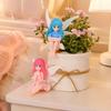 8/1Pcs Miniature Fairy Figurines Hand-Painted Small Flower Fairies with Wings Garden Micro Landscape Potted Cake Topper Decor