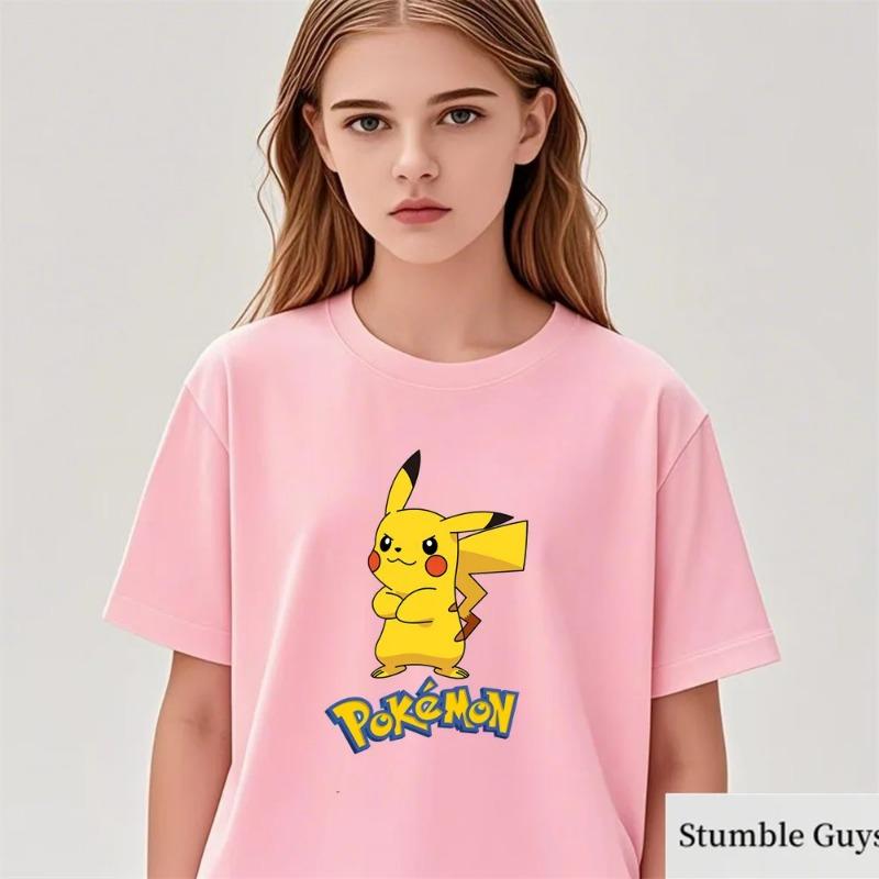 Miyazaki Hayao Totoro Printed T-shirt for Children's Summer Casual Candy Color Pure Cotton Top Fashion Casual Children's T-shirt