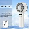 5200mAh Portable Handheld Fan LED Display Semiconductor Refrigeration 100 Speeds USB Rechargeable Outdoor Fan Double Ice Cooler