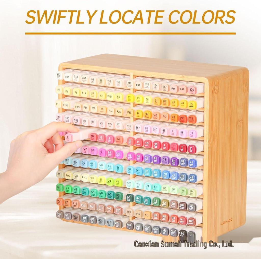 Wooden Marker and Pencil Storage Rack