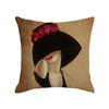 Character Linen Throw Pillow Cover Printed Car Sofa Bed Cushion Cushion Pillow Cover Home Furnishings