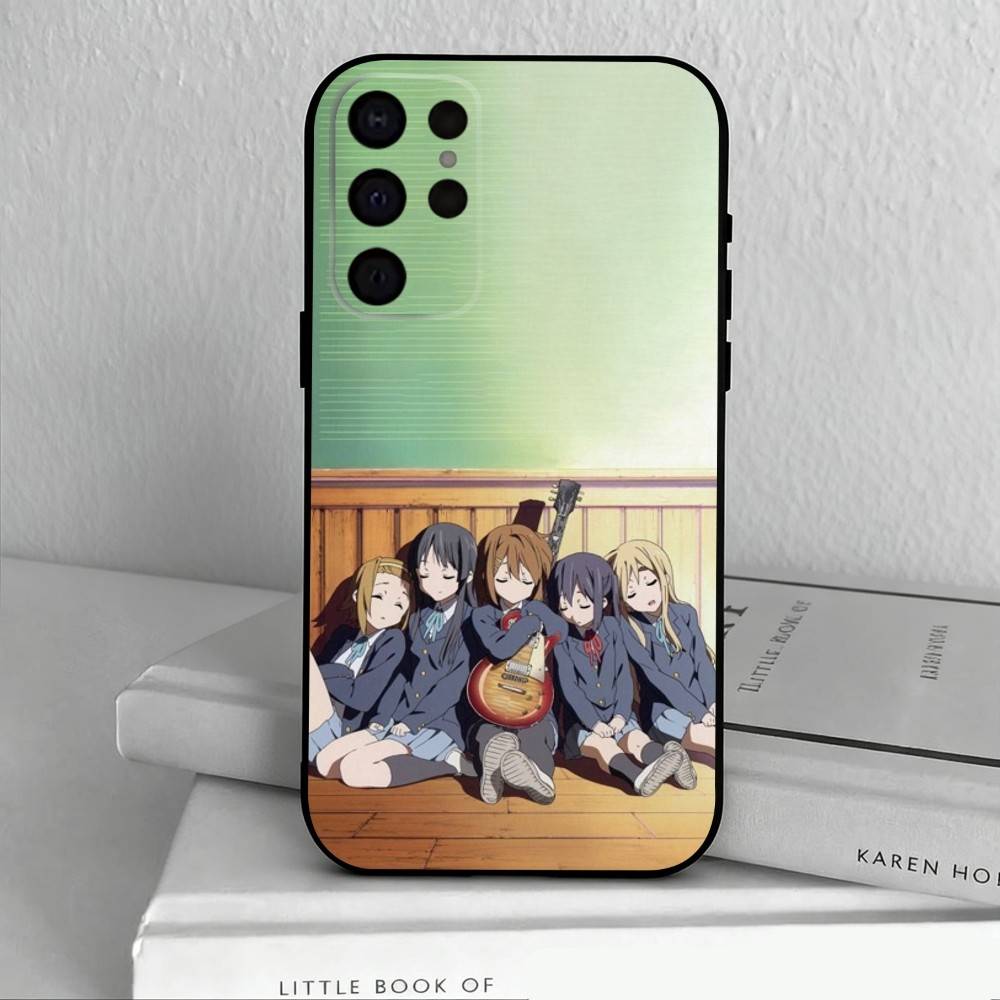 K-K-ON M-Music G-Girls   Phone Case For Samsung S25,24,23,22,30,21,10,9,Ultra,Plus,Lite,FE,4,5 G Soft Black Case