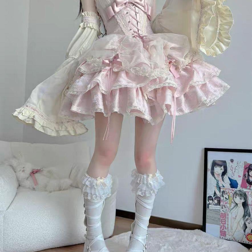 Rose Butler JSK Ballet Lolita Full Set Subculture Dopamine Style