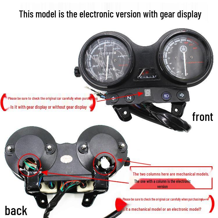 Tianjian YBR125 Euro II Motorcycle Speedometer and Odometer Assembly